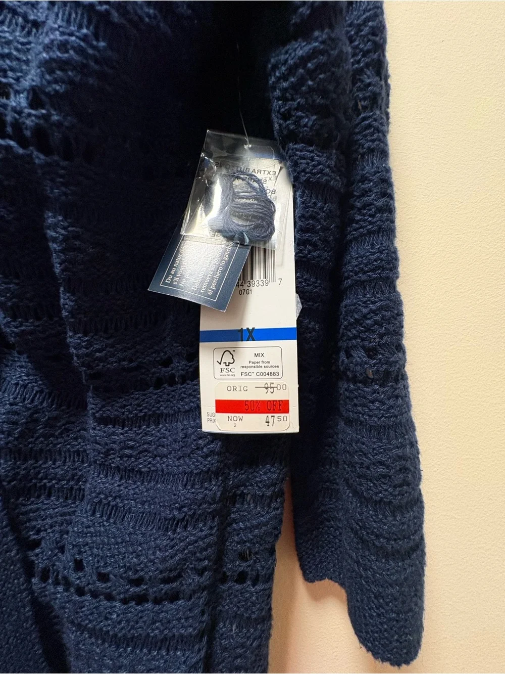 NWT Jones New York Signature Woman 1X Cardigan